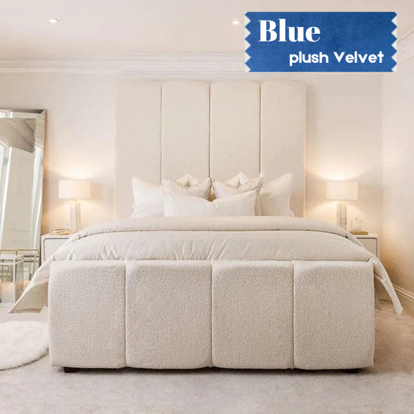 Paris Boucle Luxury Panelled Bed
