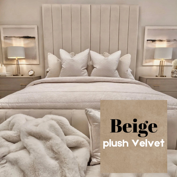 Savoy Plush Velvet Luxury Panelled Bed