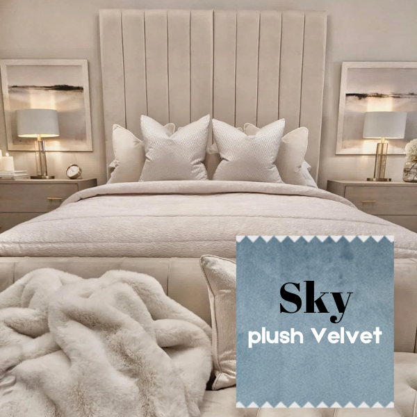 Savoy Plush Velvet Luxury Panelled Bed