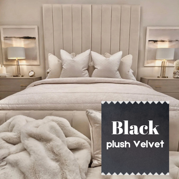 Savoy Plush Velvet Luxury Panelled Bed