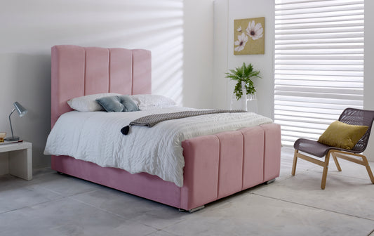 Paris Ottoman Pink Single Bed - Birmingham Beds