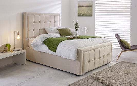 Tokyo Ottoman White Bedding - Beds Birmingham