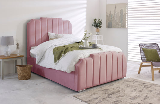 Ottoman Pink Double Bed - Beds Birmingham