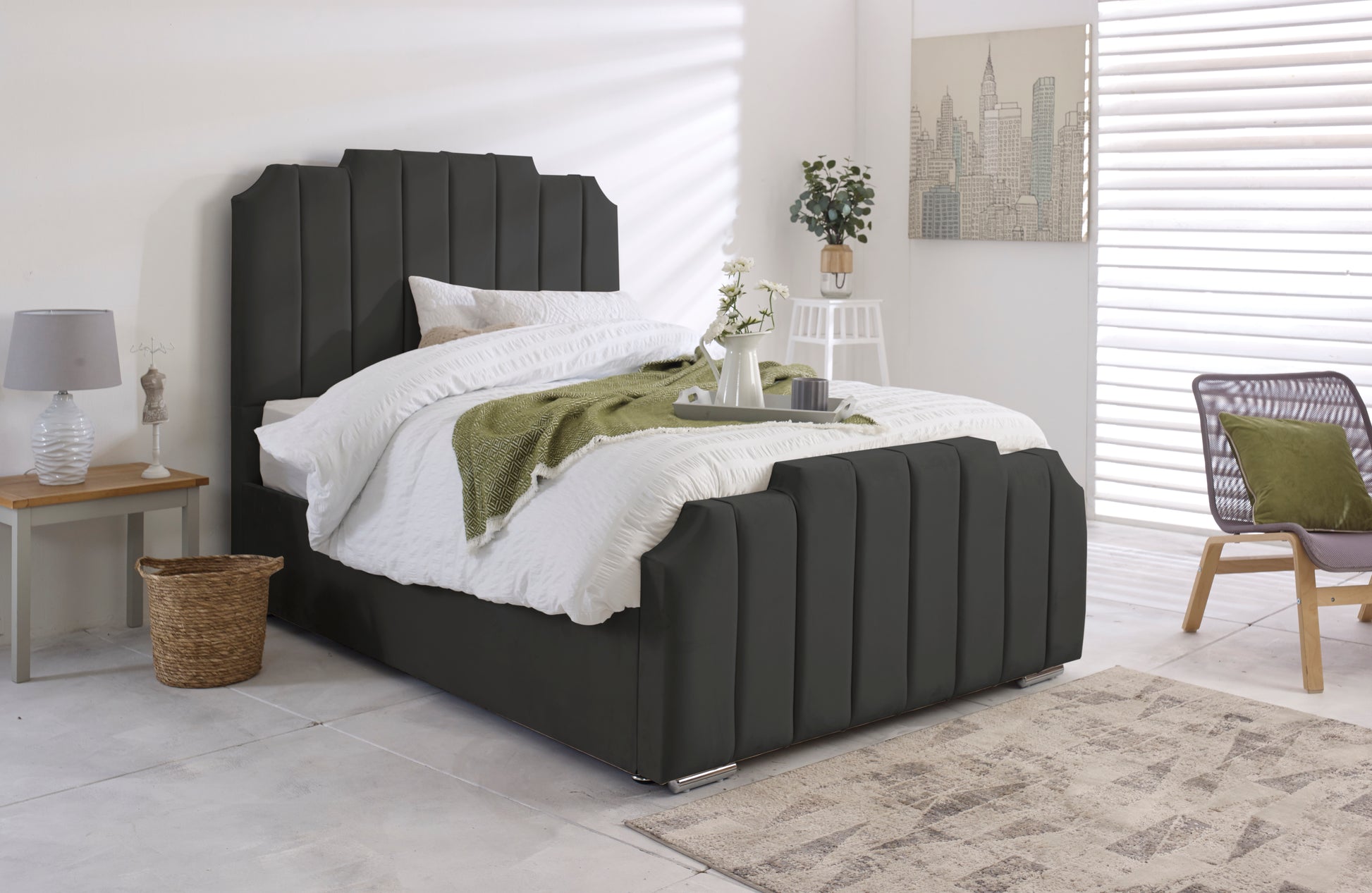 Hong Kong Ottoman King Size Steel Bed Frame - Buy Beds in Birmingham