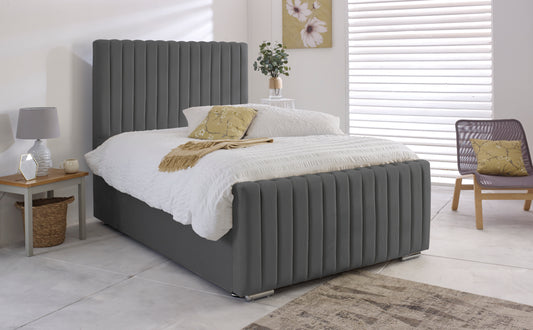 Manchester Silver Ottoman Superking Bed - Buy In Birmingham