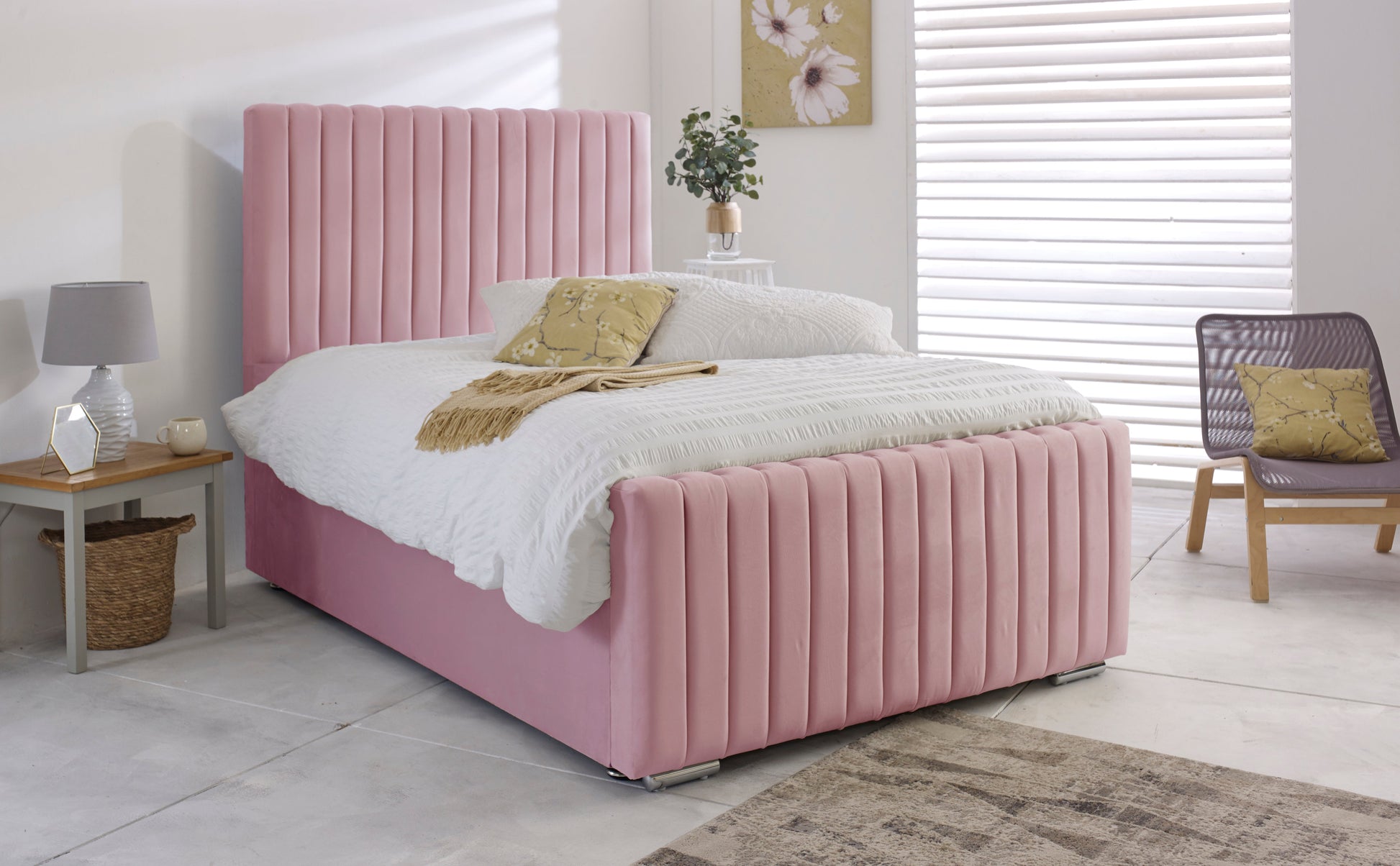 Fabric Double Bed Frame 