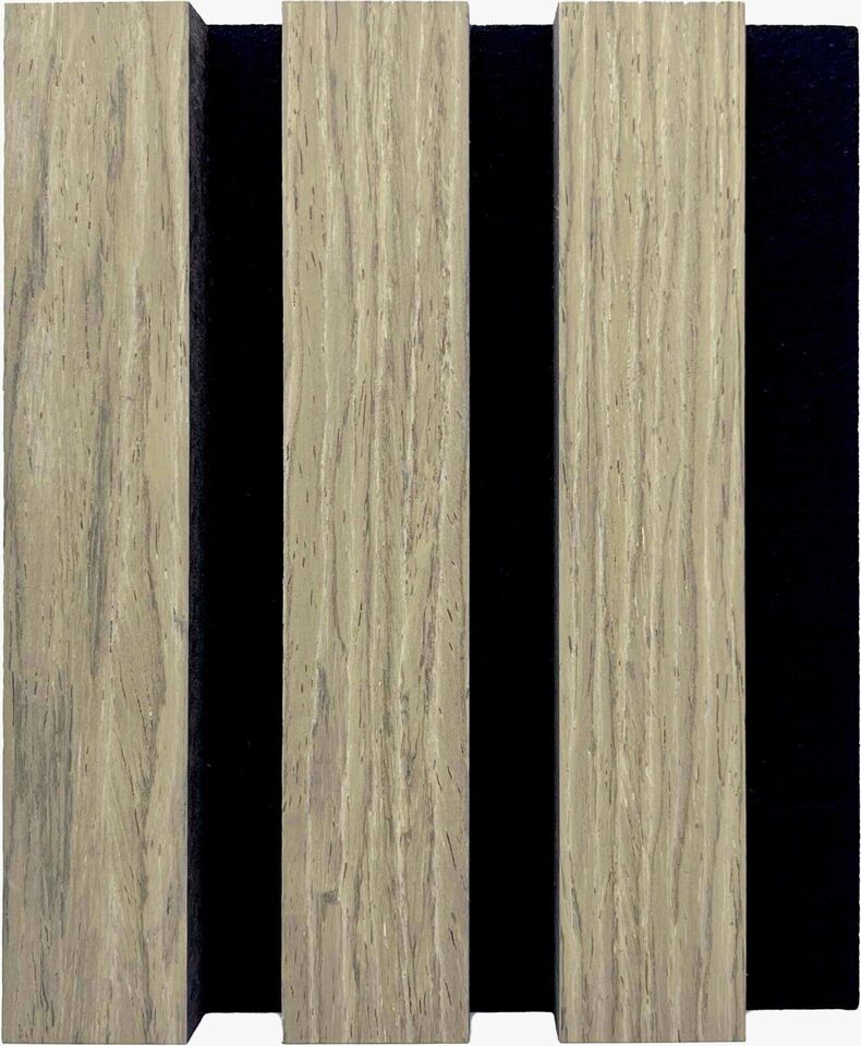 Acoustic Wood Wall Panels Slat Oak Walnut Wooden Wall Cladding Panels 2400x600mm