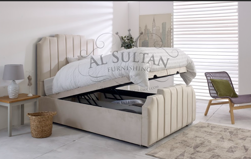 Rican Ottoman Bed Frame Rustic Charm Interior